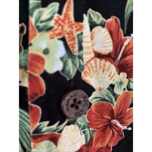 Vtg RJC Men's Made In Hawaii, Button Down Tropical Santa Shirt, Christmas Med - Picture 3 of 16